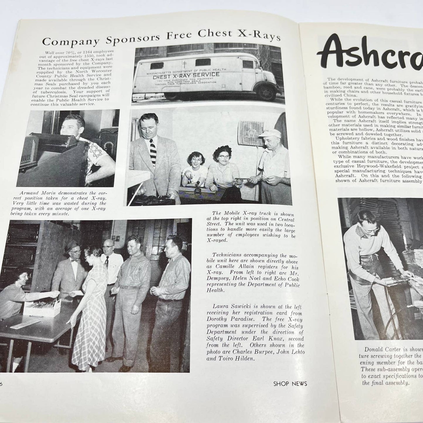 1955 Feb - Heywood-Wakefield Shop News Company Newsletter XVIII TC6