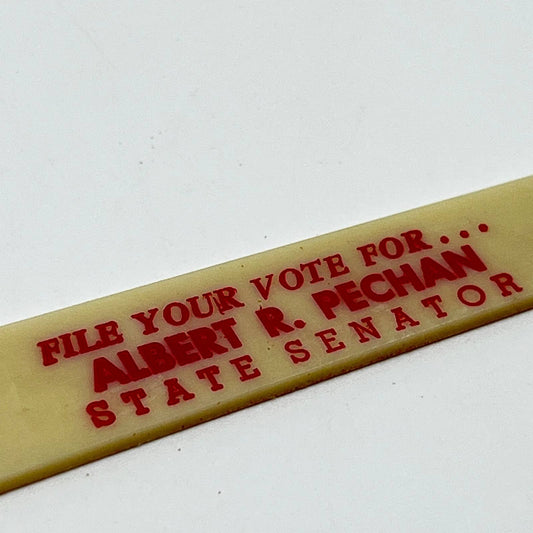 Vintage Political Advertising Nail File Albert R. Pechan State Senator SC3