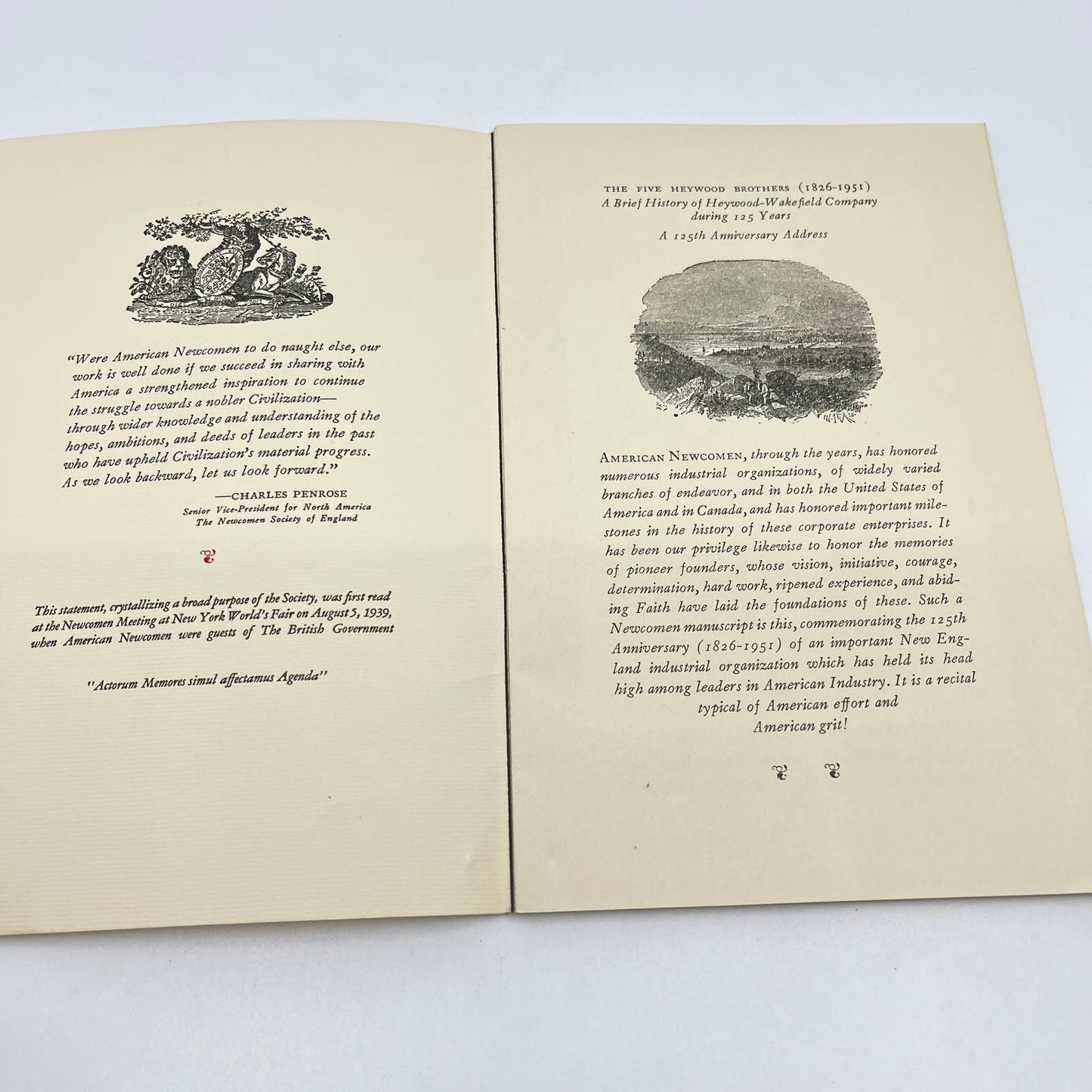 1951 The Five Heywood Brothers A Brief History of the Heywood-Wakefield Co TF8