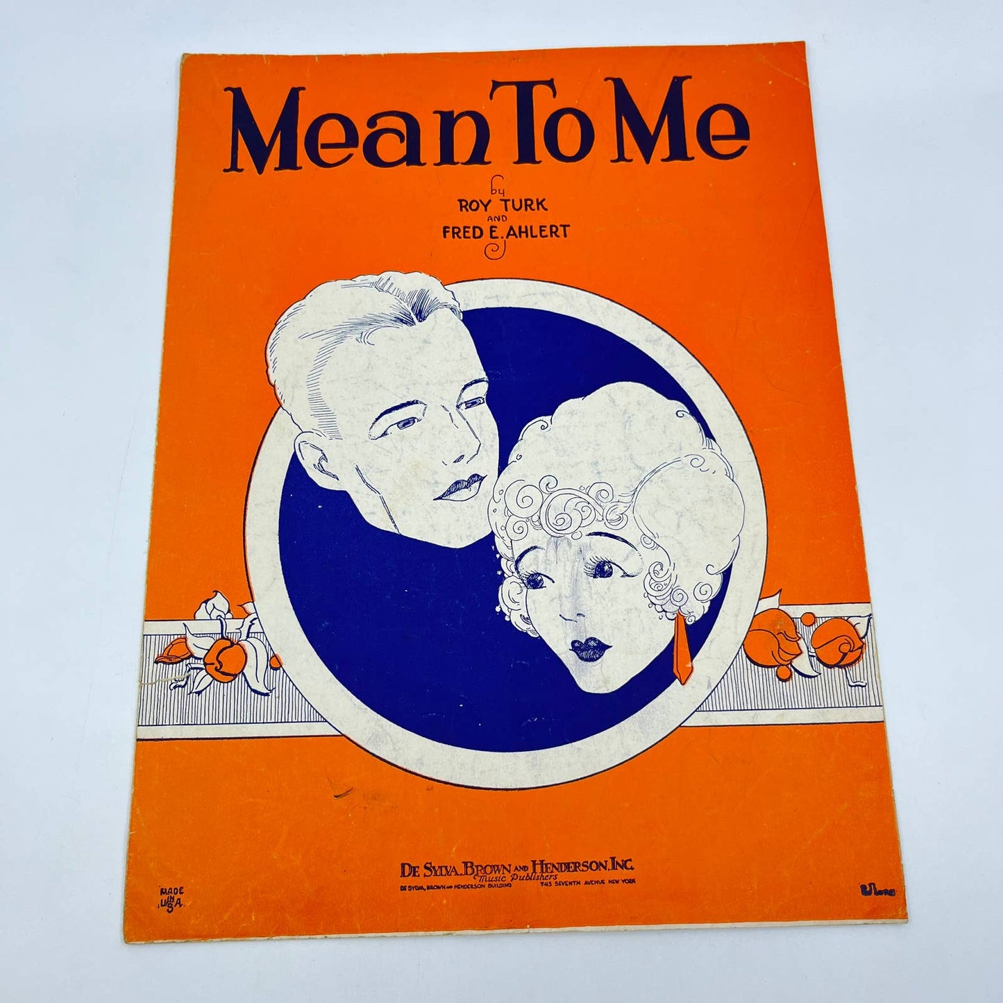 1929 Sheet Music Mean to Me Roy Turk Fred E. Ahlert TF9