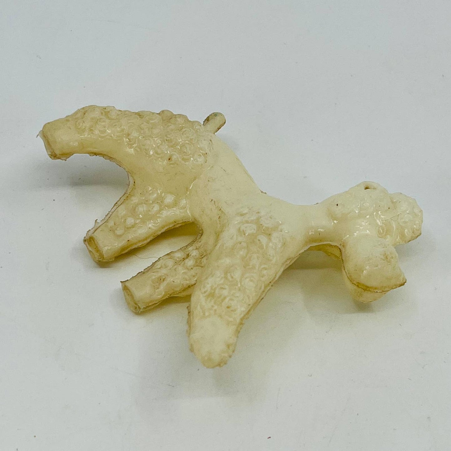 Vintage Celluloid Poodle Dog Figurine 3” SC4