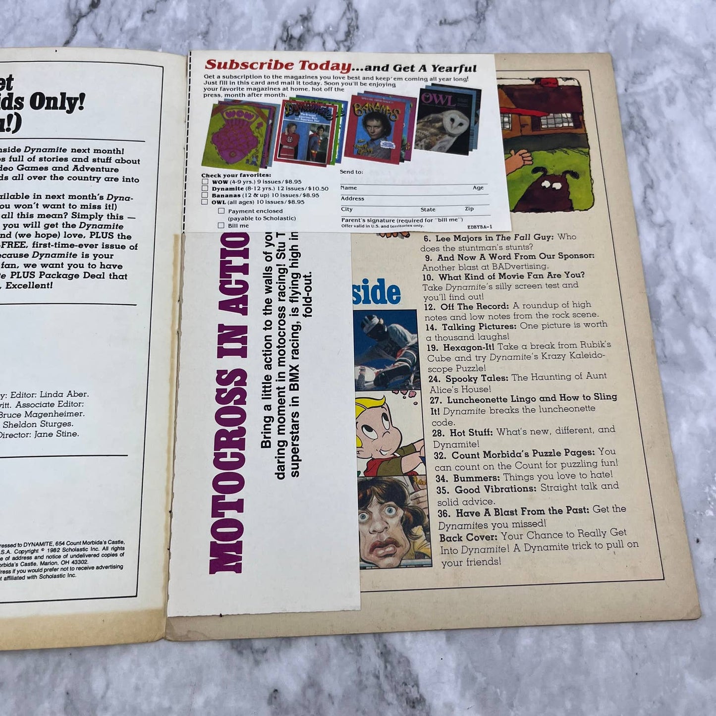 DYNAMITE magazine 1980 Vol 5 No. 8 Lee Majors The Fall Guy Stuntman Editon TJ4