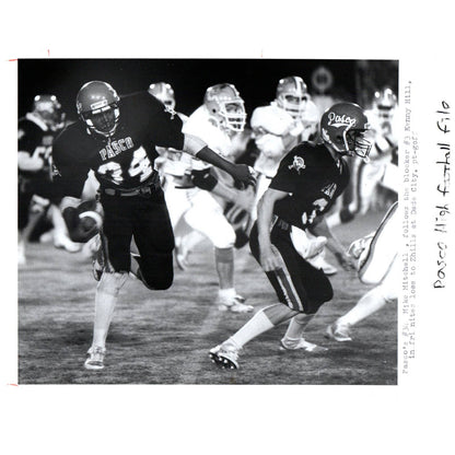 1987 Press Photo Football Pasco High School Mike Mitchell & Kenny Hill 8x10" AD3
