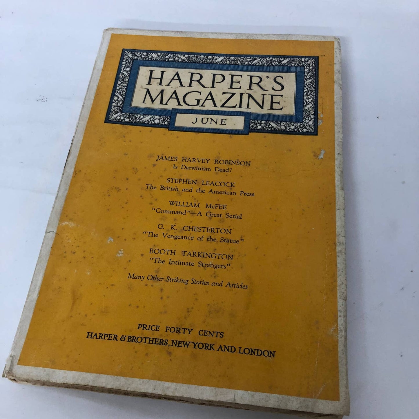 Harper's Magazine - June 1922 Darwinism Stephen Leacock Many Ads