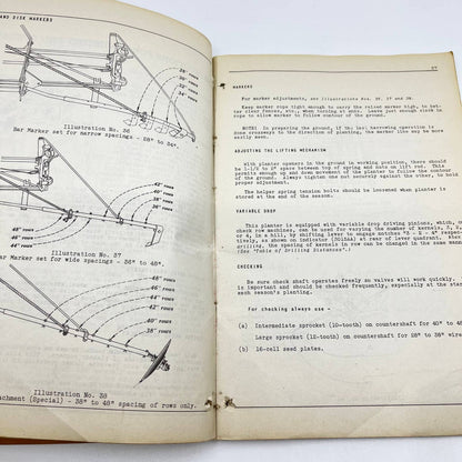 1940 McCormick Deering Corn Planters Farmall Tractors Owners Manual IH TC6