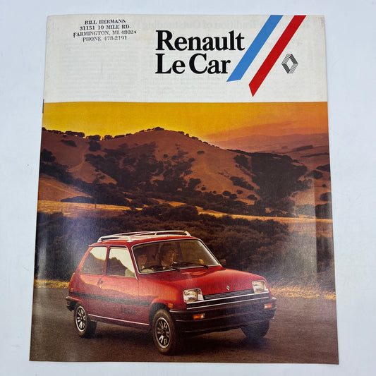 1980 Renault LeCar Original Dealer New Car Showroom Brochure V40-4