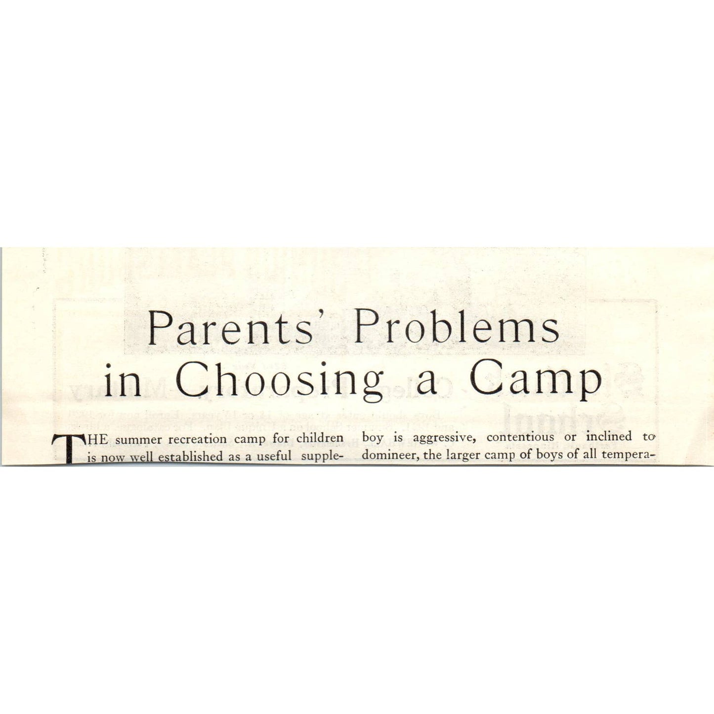 c1920 Harper's Magazine Ad - Shattuck School Faribault MN C.W. Newhall EA3