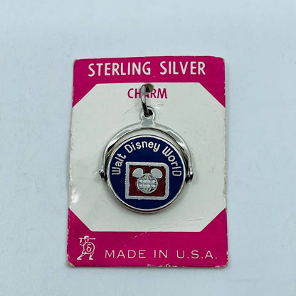Vintage Sterling Silver Walt Disney World Charm on Card SB7