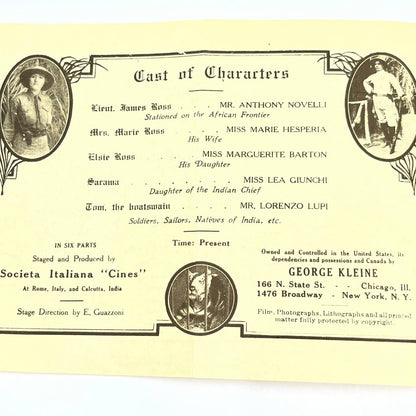 1914 Between SAVAGE and TIGER GEO. KLEINE ATTRACTIONS Bijou Knoxville AB8