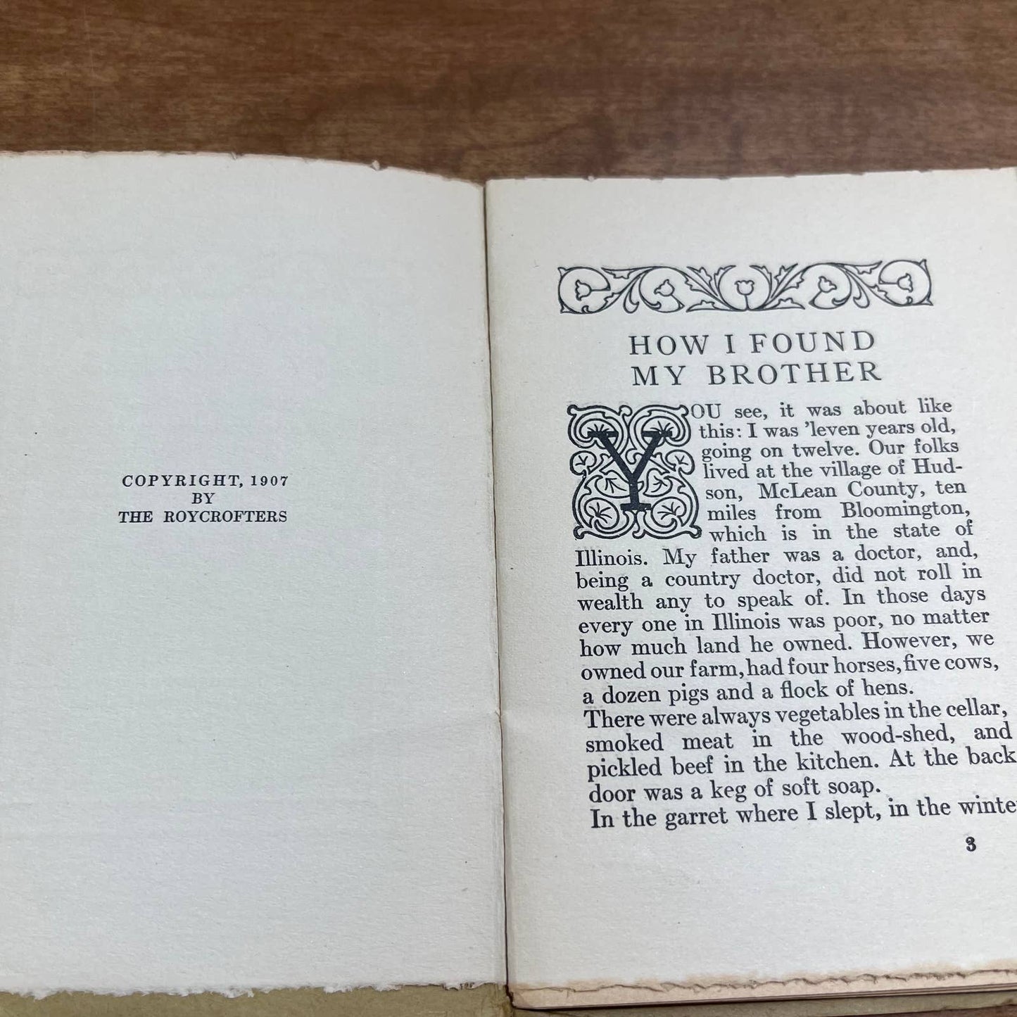 c1907 “How I Found My Brother” Elbert Hubbard Booklet - The Roycrofters 4x5 A8