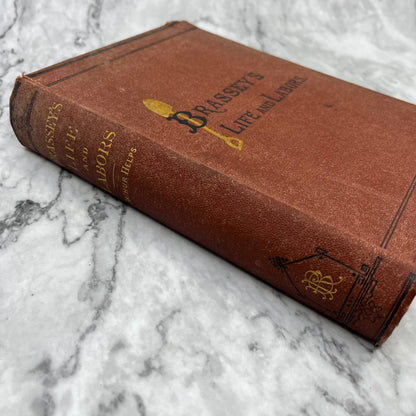 Original 1874 Life And Labors Of Mr. Brassey 1805-1870 Arthur Helps NICE TJ6