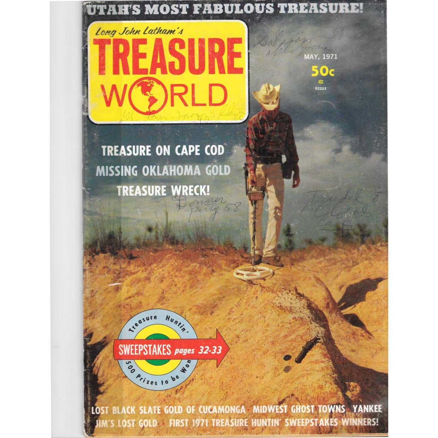 Long John Latham's Treasure World Magazine Mining Metal Detecting May 1971 M5