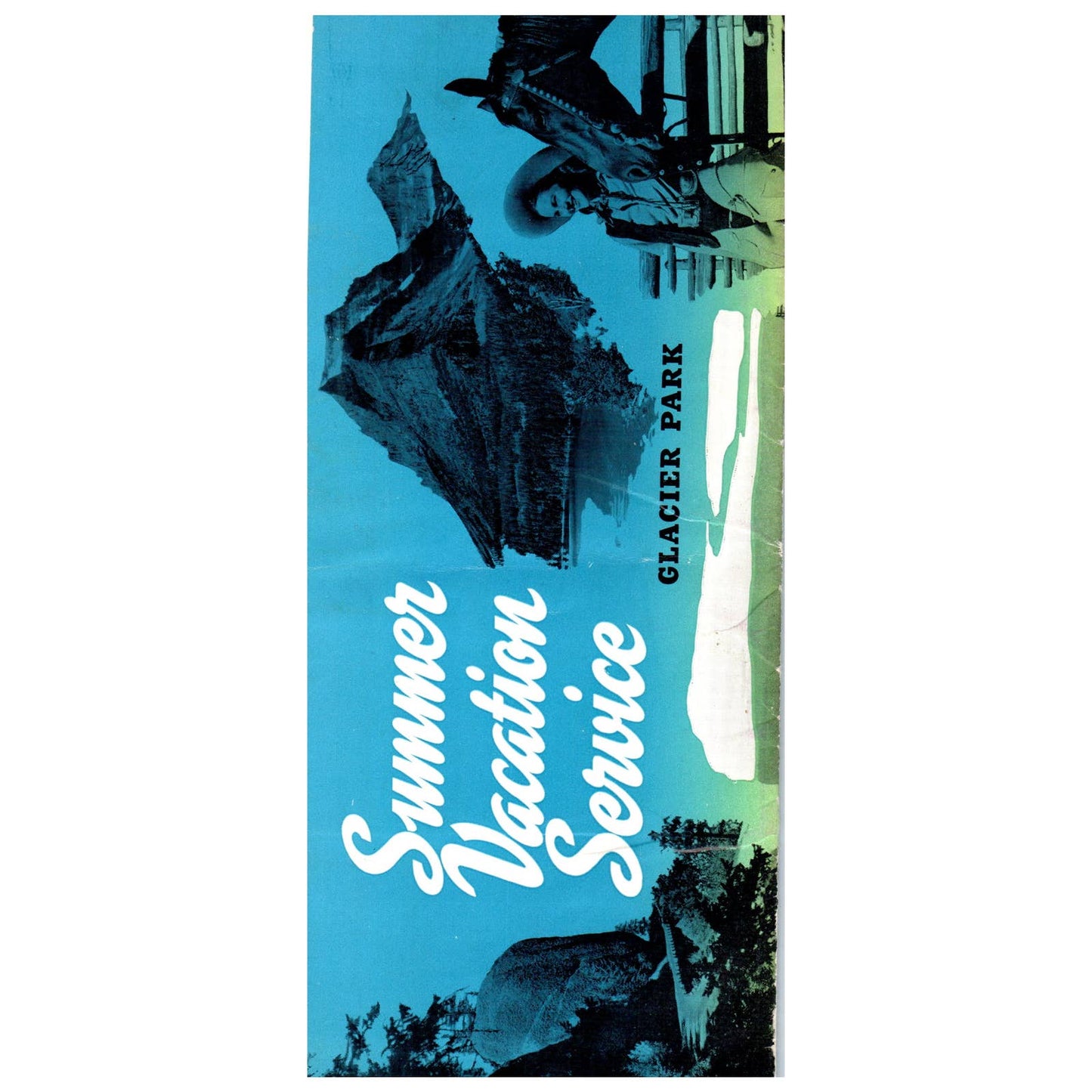 1947 Burlington Route Summer Vacation Service Everywhere West Timetable SE4