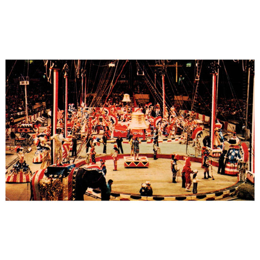 Vintage Postcard - Super Spectacular Barnum and Bailey Circus 1950s TJ7-1