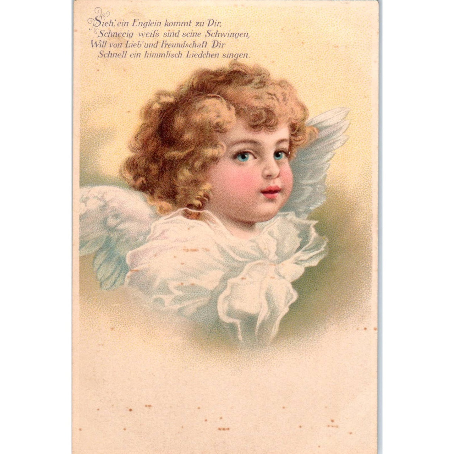 An Angel Comes to You German c1910 Original Postcard TK1-22