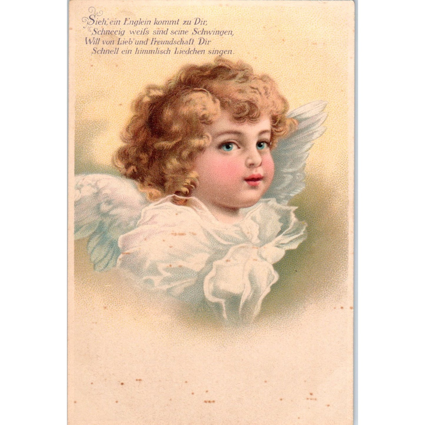 An Angel Comes to You German c1910 Original Postcard P1-14