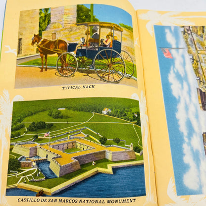 1960s Guide Book and Map of St. Augustine Florida 14 Pages Many Pictures H4-5
