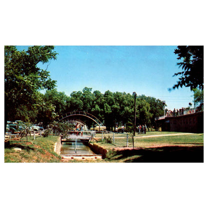Vintage Postcard - Arthur Miller Park and Swimming Pool Breckenridge Texas AD9