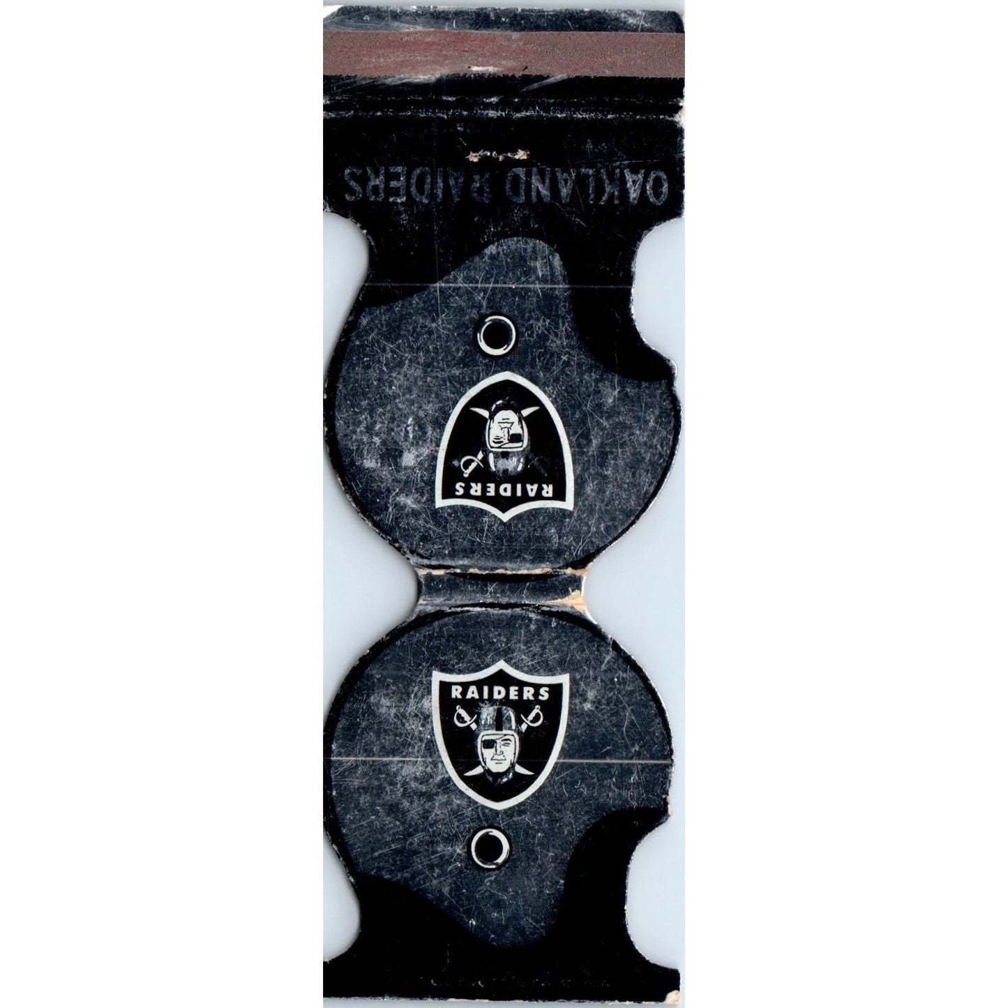 1973 Oakland Raiders NFL Football Schedule Matchbook Cover SA6-M4