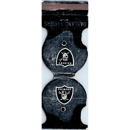1973 Oakland Raiders NFL Football Schedule Matchbook Cover SA6-M4