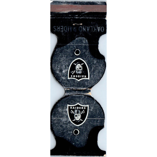 1973 Oakland Raiders NFL Football Schedule Matchbook Cover SA6-M4