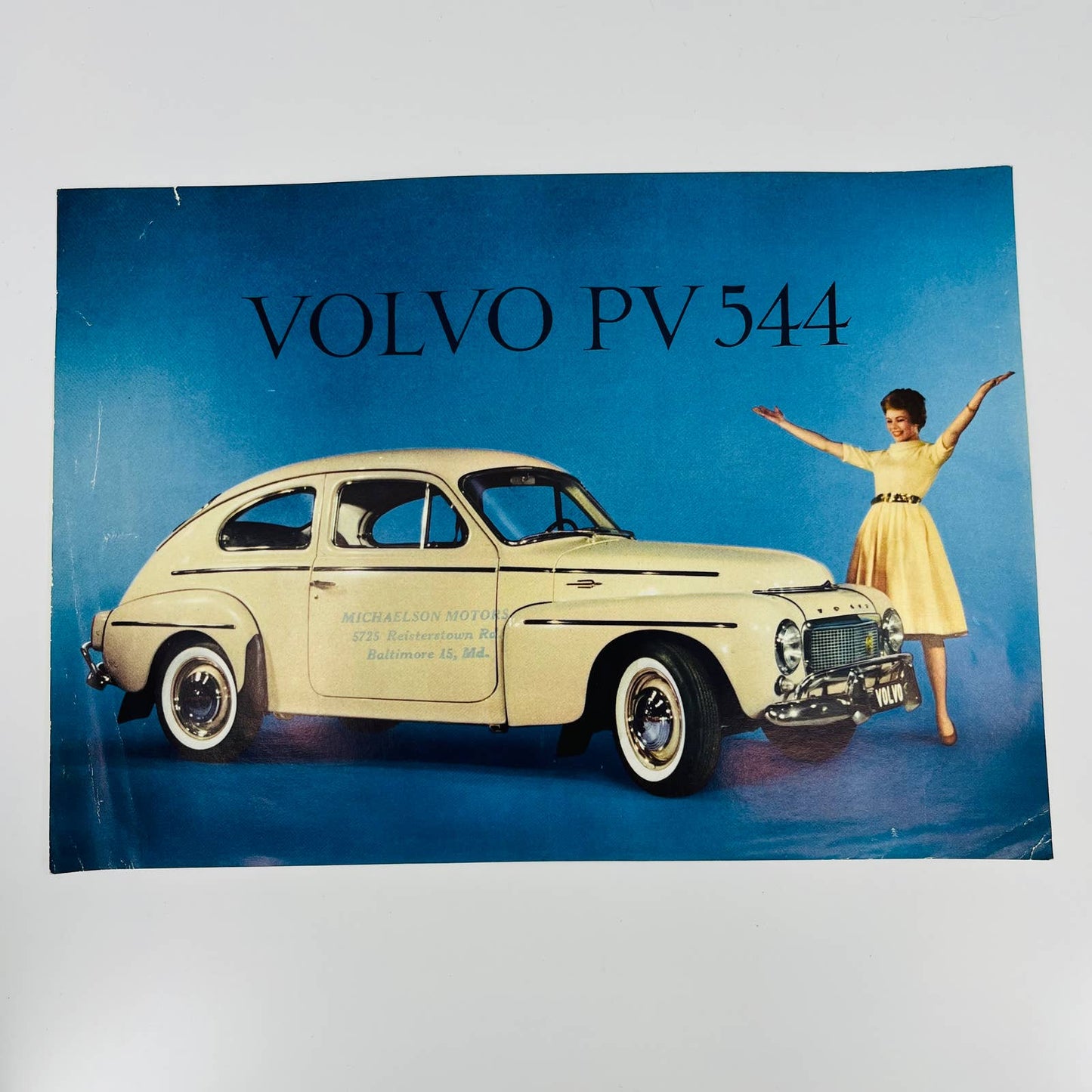 1957 Volvo PV544 Sport Engine Leaflet Brochure Poster 8x11 C9