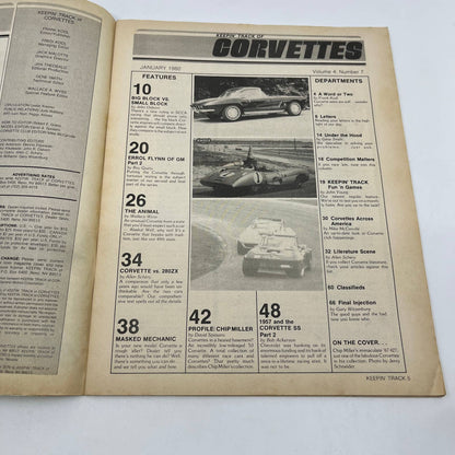 1980 Jan Keepin' Track of Vettes Corvette Magazine Big Block vs. Small Block TG1