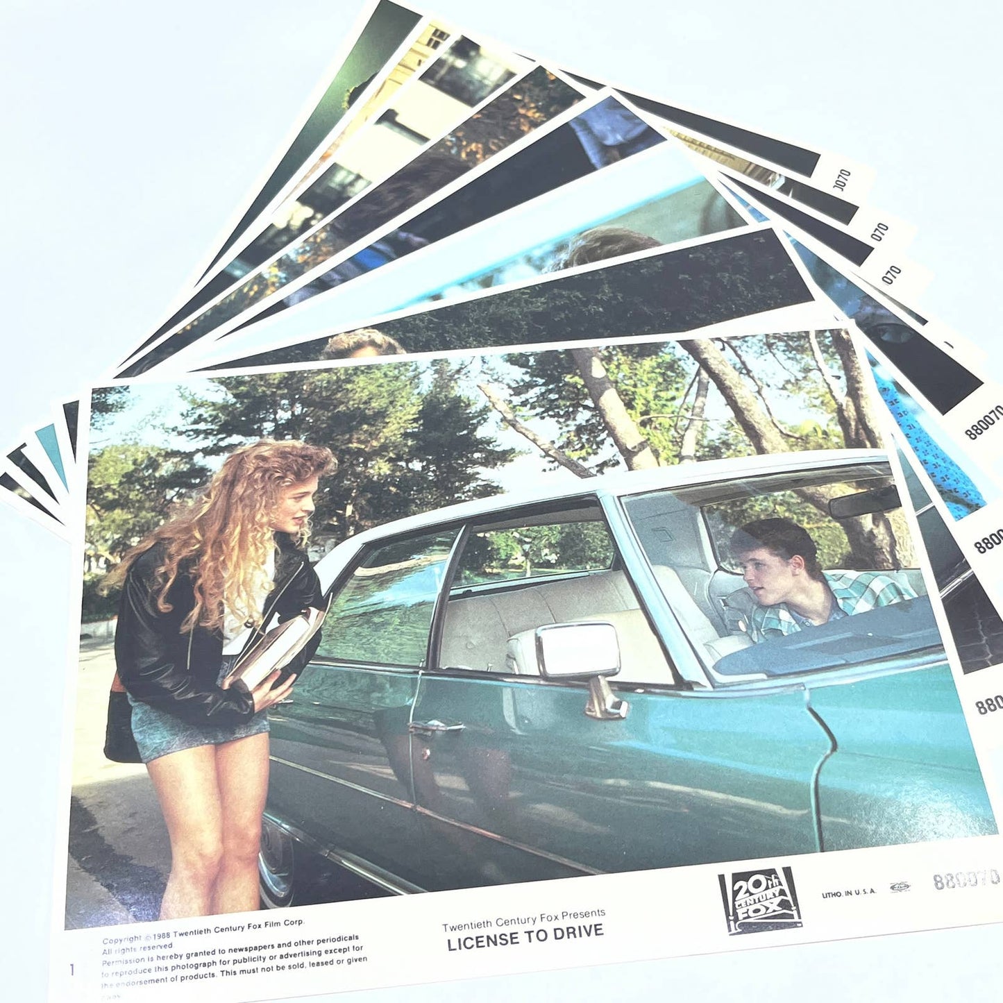 License To Drive Original 11x14 Lobby Card Set Of 8 Corey Feldman Corey Haim AB7
