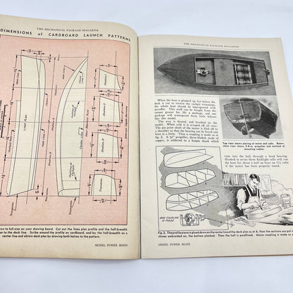 1931 Mechanical Package Magazine Vol 1 No 1 Self Loading Boat Trailer Plans TF3