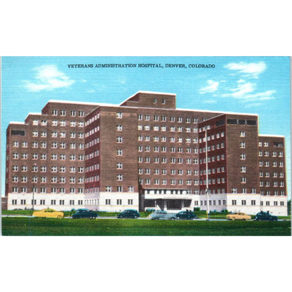 Veterans Administration Hospital Denver Colorado Original Postcard TK1-24