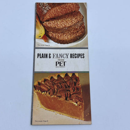 1960s Plain and Fancy Recipes PET Milk Company Cookbook TG6