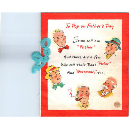 1946 Hallmark Father's Day Card - To Pop SF2