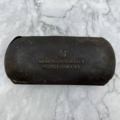 Antique Safety Goggles Steampunk Welders AO American Optical w/ Case TD1