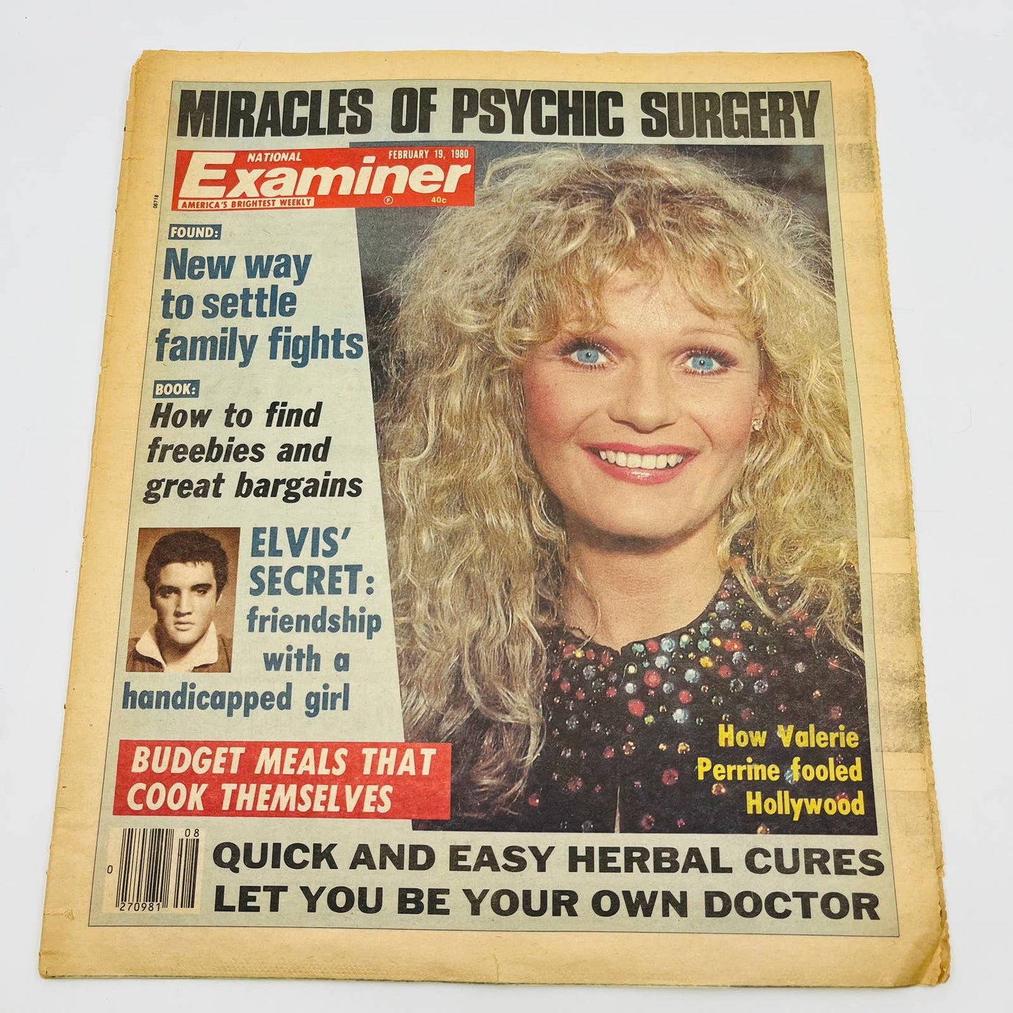 National Examiner Feb 1980 Elvis Valerie Petrine Crazy 80s FL2