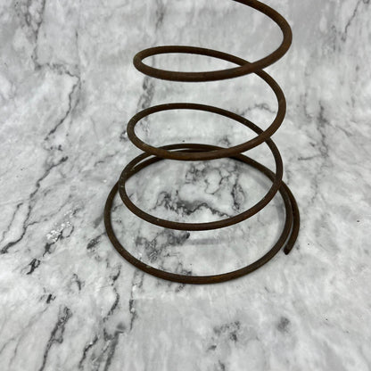 Vintage Rusty Mattress Bed Spring Concave Design ~11" For Craft Projects