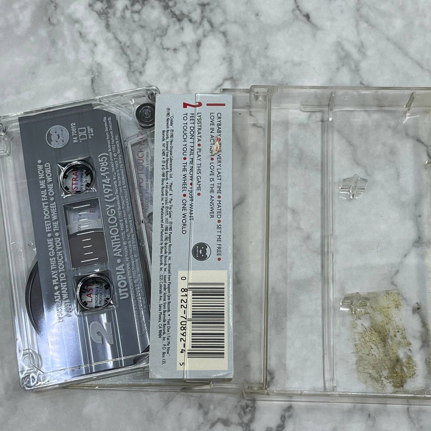 Vintage UTOPIA "Anthology" Cassette Tape TJ1-4