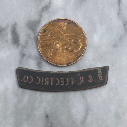 Vintage Printing Letterpress Printers Block Plate B&R Electric Co. SE840