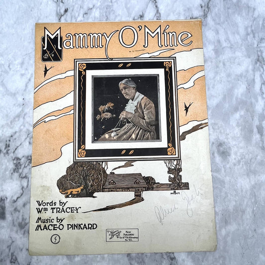 Mammy O' Mine Wm Tracy Maceo Pinkard 1919 Sheet Music TK2-SM2