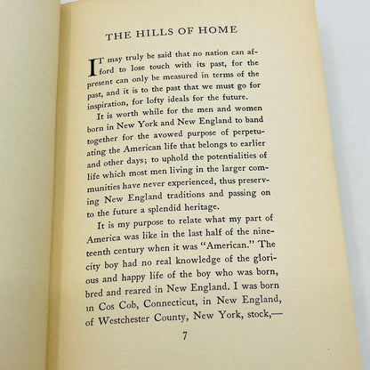 1931 The Hills of Home American life in New England George Slater SIGNED H/C BA2