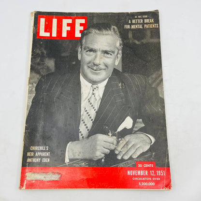 Life Magazine November 12 1951 Churchill Heir, Princeton Football TD5