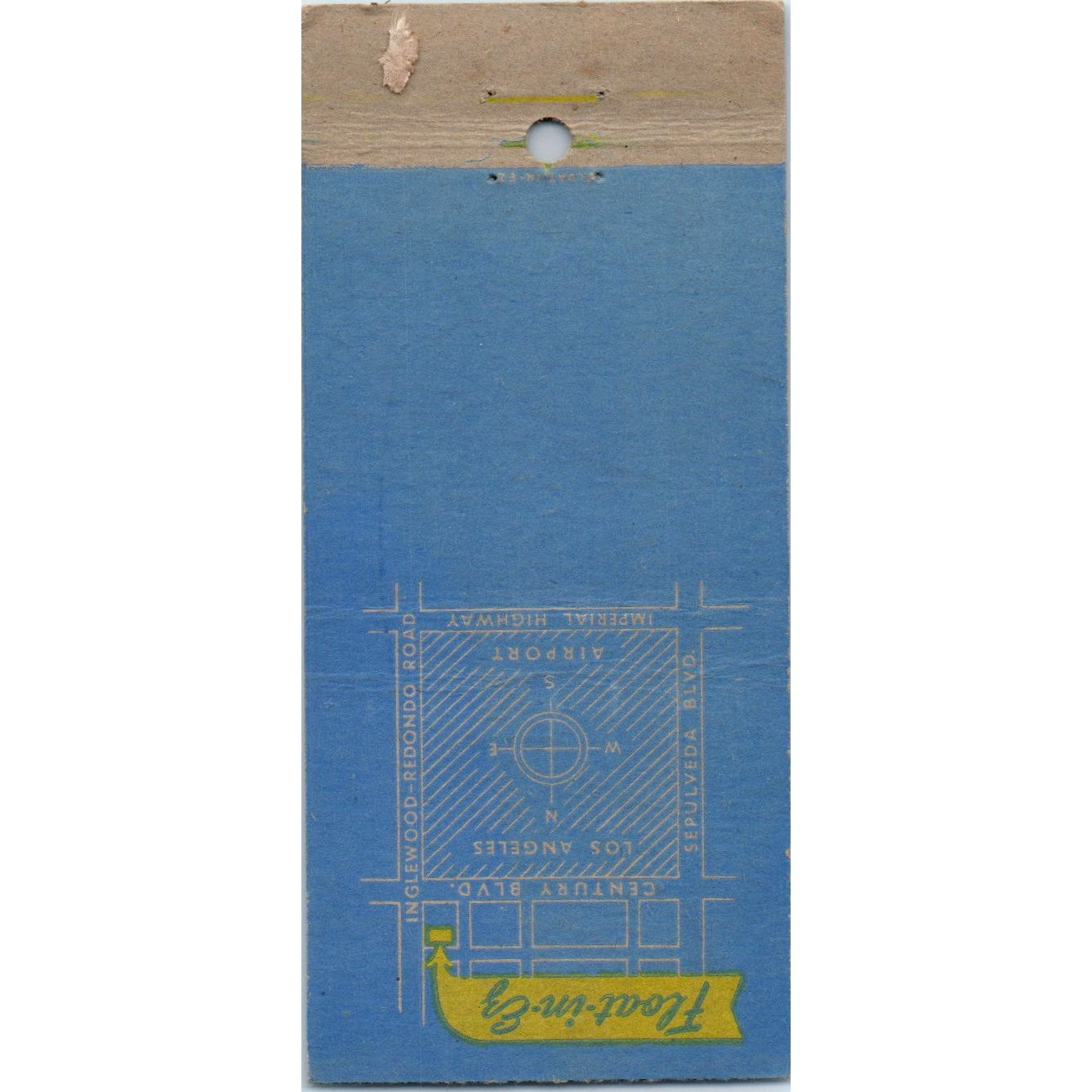 Float-In-EZ Stanley Overby Chair Co Los Angeles Advertising Matchbook MM9-7
