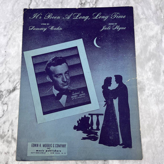 Vintage 1945 It's Been A Long, Long Time Harry James, Cahn Styne Sheet Music TH1