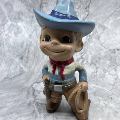 Vintage Atlantic Mold Mac Ceramic Smiley Boy Western Cowboy Boots Lasso Hat TA9