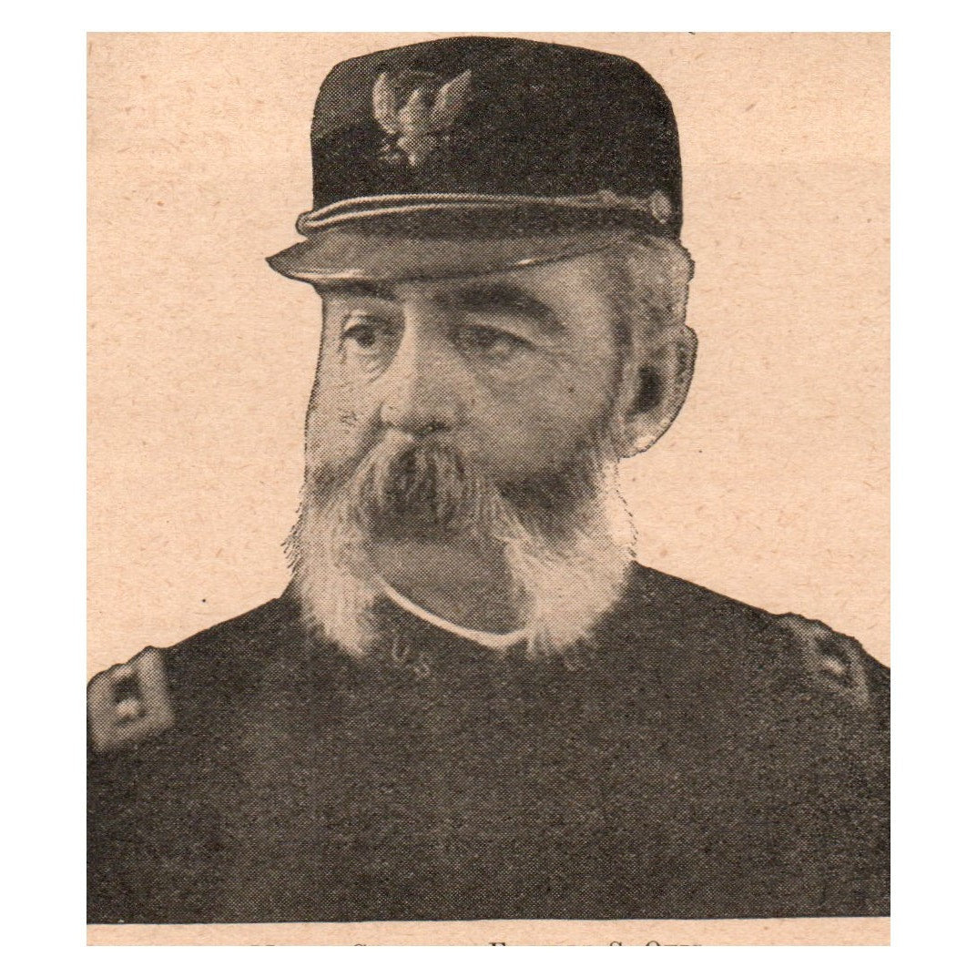 Major-General Elwell S. Otis Portrait 3x3.5" Original Engraving 1899 AK3-7