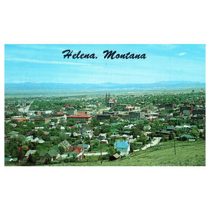 Vintage Postcard - Birdseye View of Helena Montana 1973 AD9