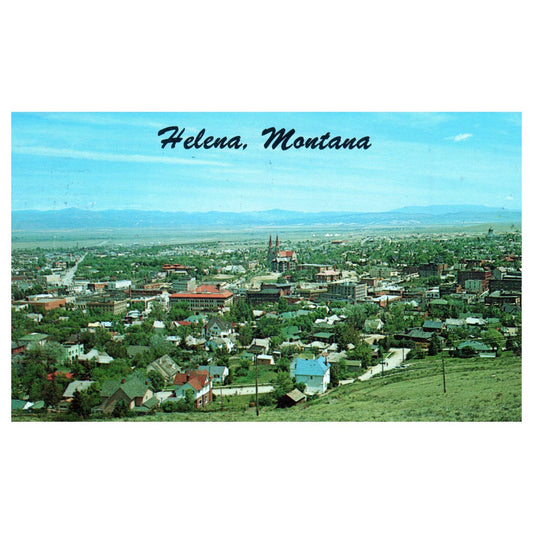Vintage Postcard - Birdseye View of Helena Montana 1973 AD9
