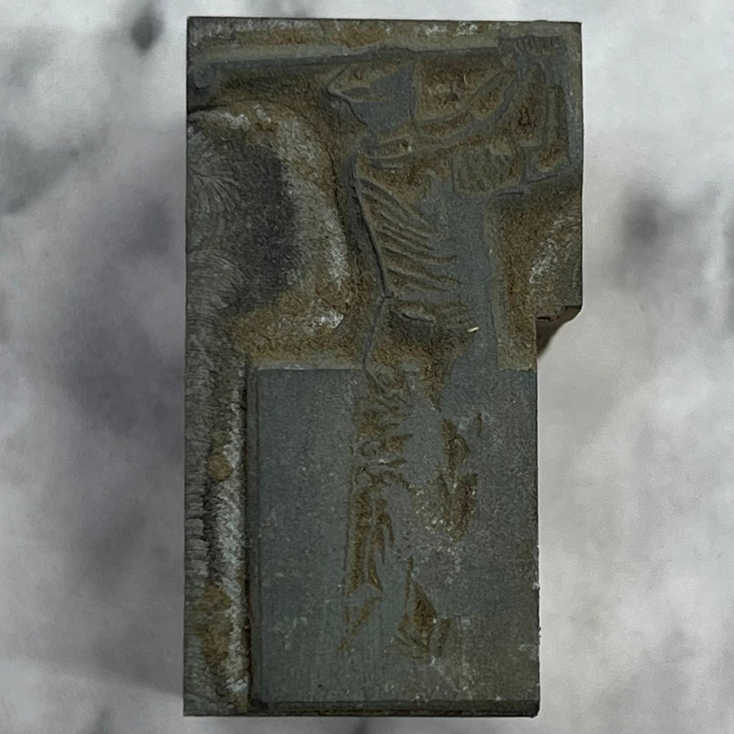 Vintage Printing Letterpress Printers Block Plate Man Swinging Golf Club TJ53