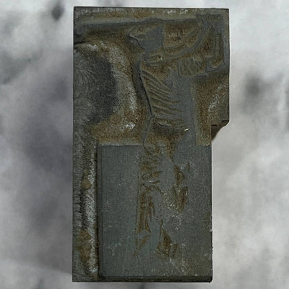 Vintage Printing Letterpress Printers Block Plate Man Swinging Golf Club TJ53