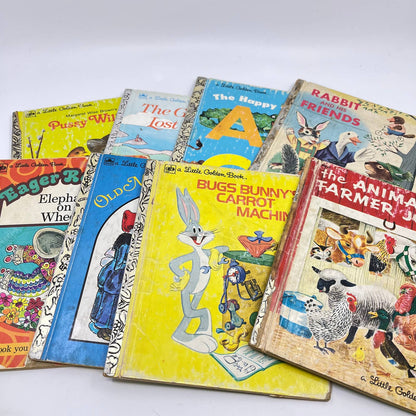 Huge Lot of 48 Vintage Golden Books Mostly 1950s-1980s