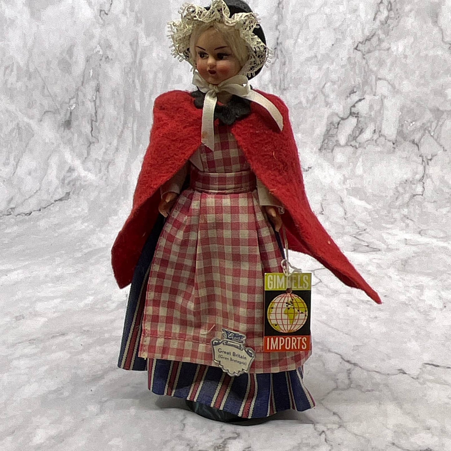 1950s EROS Great Britain Doll With Tags 8" TI7